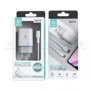 ikrea-wa0199-cargador-2-puertos-con-smart-ic-con-cable-type-c-24a